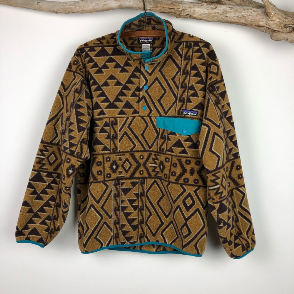 Patagonia Synchilla Patterned Pullover. Small.